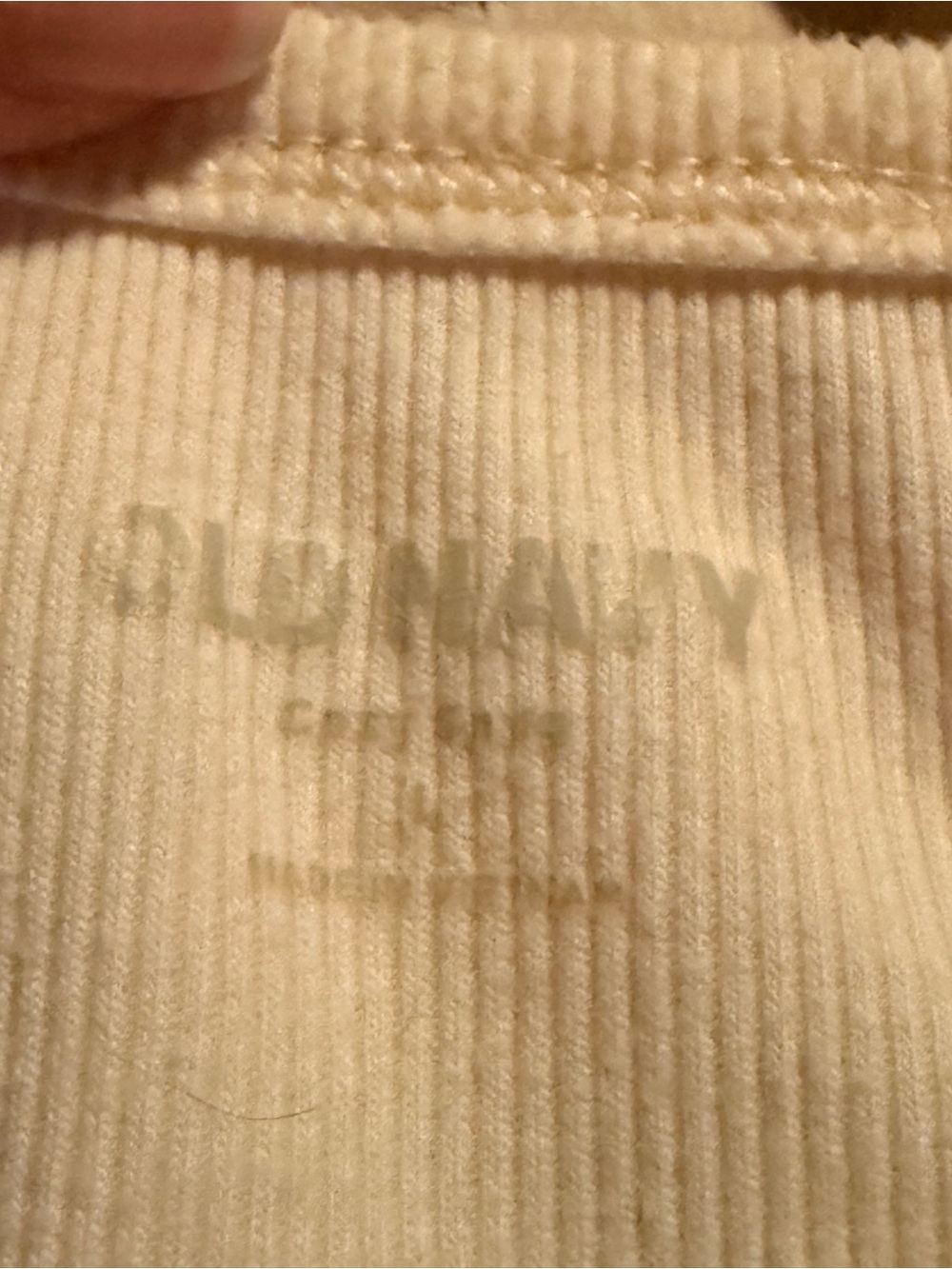 Old Navy White Long Sleeve Henley Thermal Top - Picture 3 of 3